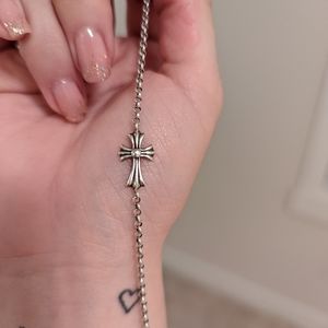 Chrome hearts cross bracelet baby fat 7 inches